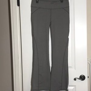 Fabletics flare yoga pants. Heathered gray. Large